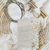 Daisy Boho Wildflower Modern Vrijgezellenfeest Kaart