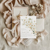 Daisy Boho Wildflower Modern Vrijgezellenfeest Kaart