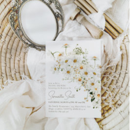 Daisy Boho Wildflower Modern Vrijgezellenfeest Kaart