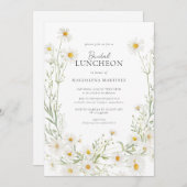 Daisy Boho Wildflower Rustic Bridal Luncheon Kaart (Voorkant / Achterkant)