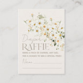 Daisy Boho Wildflower rustiek Baby shower Informatiekaartje (Voorkant)