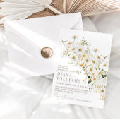 Daisy Boho Wildflower rustiek Baby shower Kaart