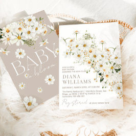 Daisy Boho Wildflower rustiek Baby shower Kaart
