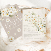 Daisy Boho Wildflower rustiek Baby shower Kaart