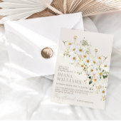 Daisy Boho Wildflower rustiek Baby shower Kaart