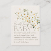Daisy Boho Wildflower Rustieke Baby shower Behuizi Informatiekaartje (Voorkant)