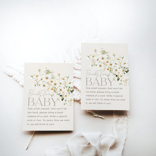 Daisy Boho Wildflower Rustieke Baby shower Behuizi Informatiekaartje
