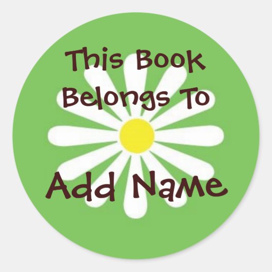 Daisy Book Label (Voorkant)