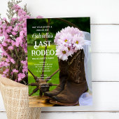Daisy Boots Last Rodeo Westerne Bachelorette Party Kaart