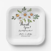 Daisy - borden papieren bordje (Voorkant)