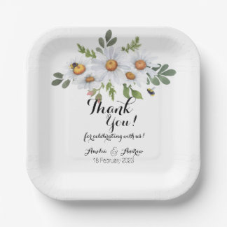 Daisy - borden papieren bordje