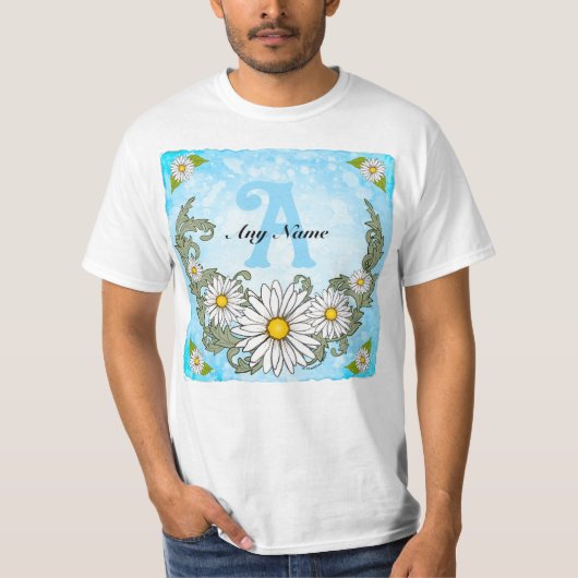 Daisy Border Monogram t-shirt (Voorkant)