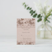 Daisy Border RSVP Card Informatiekaartje (Staand voorkant)