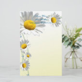 Daisy Border Station Briefpapier (Staand voorkant)