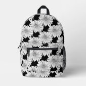 Daisy Botanische Natuur Patroon Bedrukte Rugzak (Voorkant)