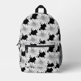 Daisy Botanische Natuur Patroon Bedrukte Rugzak