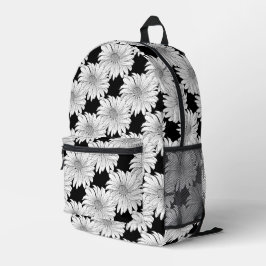 Daisy Botanische Natuur Patroon Bedrukte Rugzak