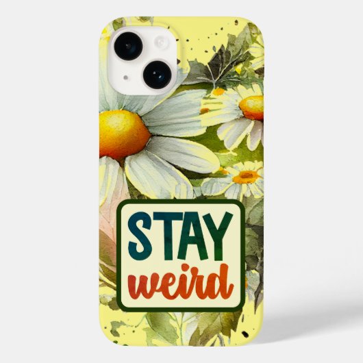 Daisy Botanische Tuin "Blijf Raar" Case-Mate iPhone Case (Achterkant)