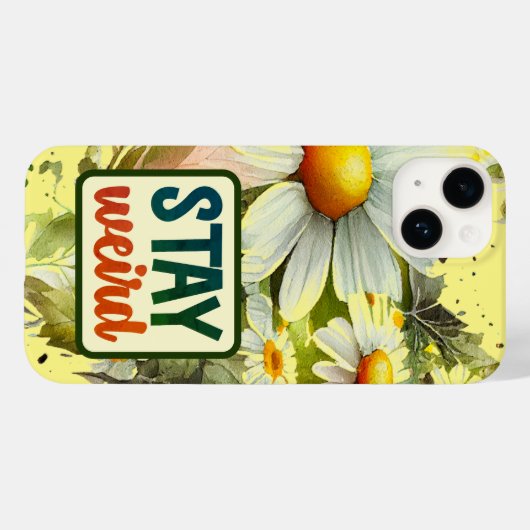 Daisy Botanische Tuin "Blijf Raar" Case-Mate iPhone Case (Achterkant (horizontaal))
