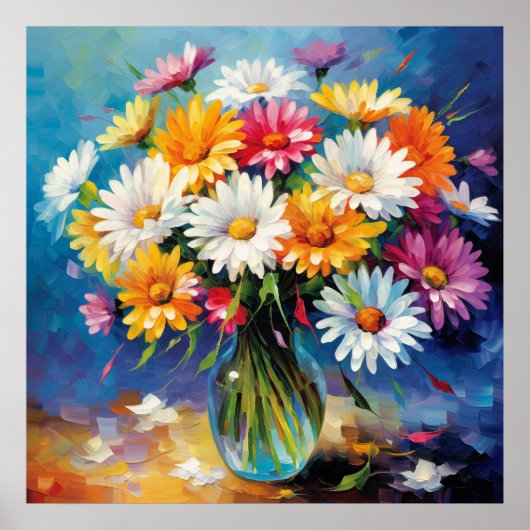 Daisy Bouquet Delight Bloemen Poster (Voorkant)