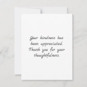 Daisy Bouquet Floral Flat Dank je wel Bedankkaart (Achterkant)