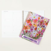 Daisy Bouquet Flowers Blooms Floral Pink CUSTOM Planner (Display)