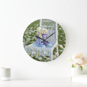 daisy bouquet in paars sneakers grote klok (Huis)