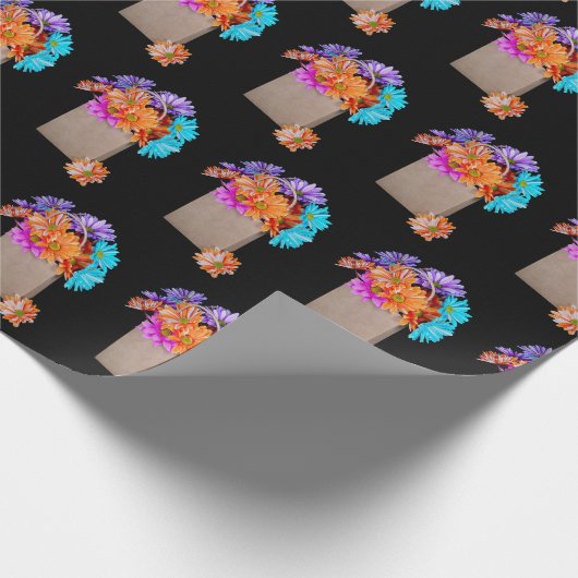 Daisy Bouquet in papierzak Cadeaupapier (Hoek)