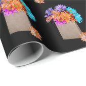 Daisy Bouquet in papierzak Cadeaupapier (Rol Hoek)