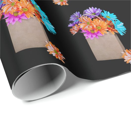 Daisy Bouquet in papierzak Cadeaupapier (Rol Hoek)