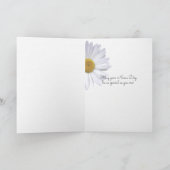 Daisy bouquet met vlindernamedag kaart (Binnen)