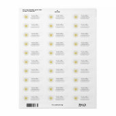 Daisy Bouquet, nieuw adres, label (Full Sheet)