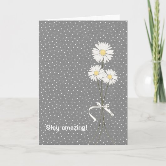 daisy bouquet op stippen kaart (Voorkant)