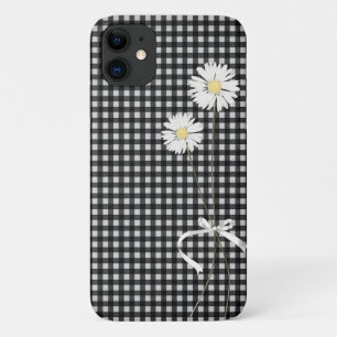 daisy bouquet over gingham Case-Mate iPhone case