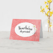 Daisy Bouquet over Gingham Kaart (Gele Bloem)