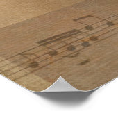 Daisy Bouquet over muziek Poster (Hoek)