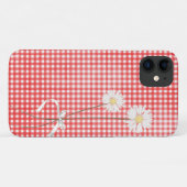 daisy bouquet over red gingham Case-Mate iPhone case (Achterkant (horizontaal))