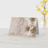 daisy bouquet voor trouwdag kaart (Gele Bloem)