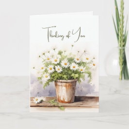 Daisy Bouquet Waterverf voor Denken aan jou Kaart