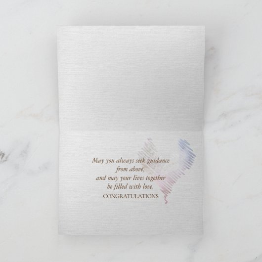 Daisy Bouquet Wedding Gefeliciteerd Kaart (Binnen)