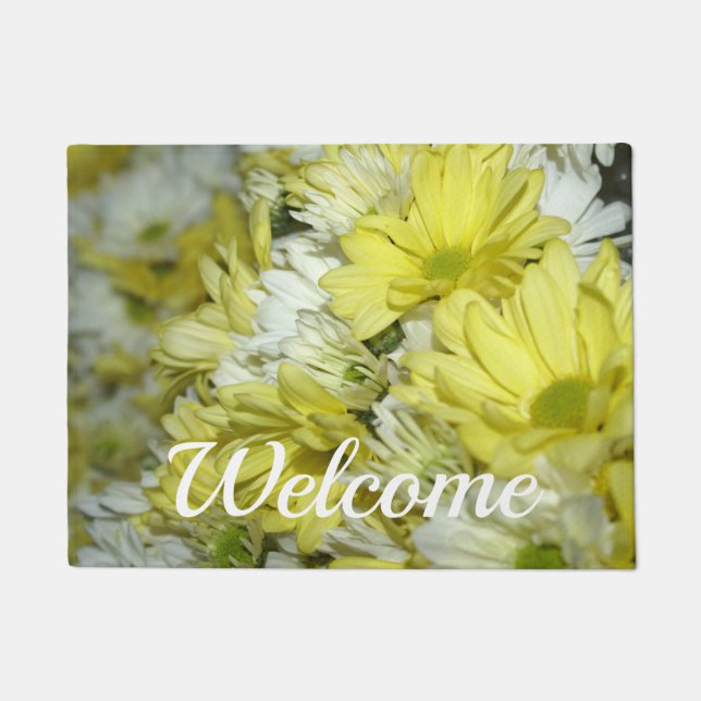 Daisy Bouquets Welkom Doormat Deurmat (Voorkant)