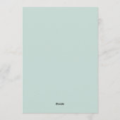 Daisy Bow Baby Shower Invitation Kaart (Achterkant)