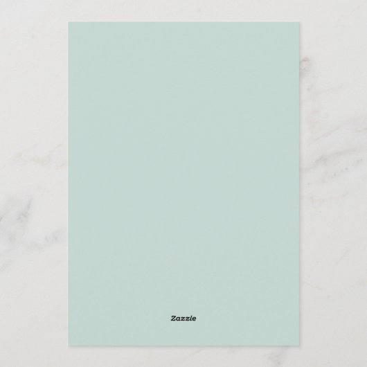 Daisy Bow Baby Shower Invitation Kaart (Achterkant)