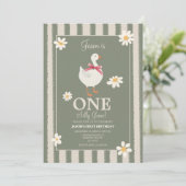 Daisy Boys Gekke Goose Thema Verjaardag Uitnodigen Kaart (Staand voorkant)