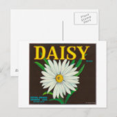 Daisy Brand Citrus Crate Label Briefkaart (Voorkant / Achterkant)