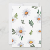 DAISY Bridal Shower Invitation, Daisies Kaart (Achterkant)