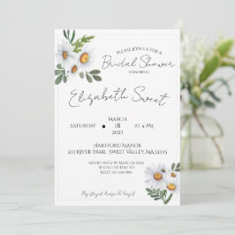 DAISY Bridal Shower Invitation, Daisies Kaart