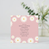Daisy Bridal Shower Invitation Kaart (Staand voorkant)