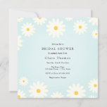 Daisy Bridal Shower Invitation Kaart<br><div class="desc">Bruidsdouche uitnodiging met schattige madeliefjes. Personaliseer met uw informatie of klik op "Klik om verder aan te passen" om letterstijlen,  grootte en kleuren te bewerken.</div>