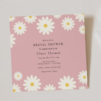 Daisy Bridal Shower Invitation Kaart